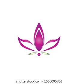 Lotus flower icon and symbol vector illustration