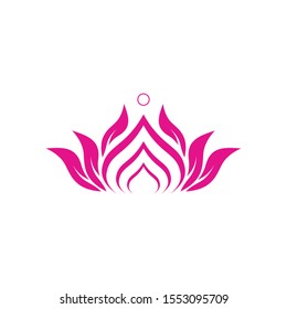 Lotus flower icon and symbol vector illustration