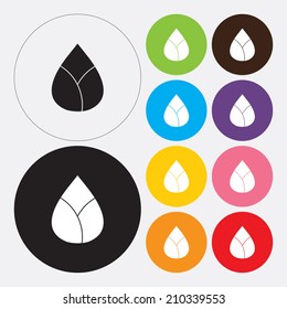 Lotus flower icon - Vector