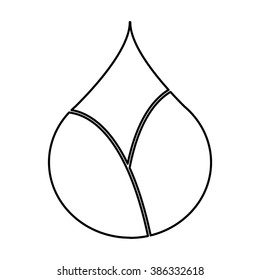 Lotus flower icon vector