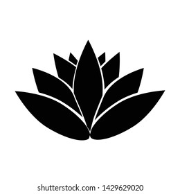 Lotus flower icon vector design template