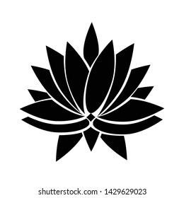 Lotus flower icon vector design template
