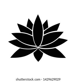 Lotus flower icon vector design template