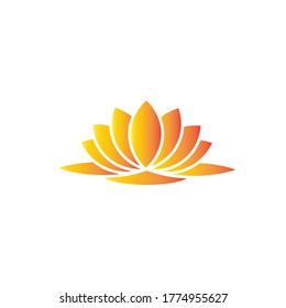 Lotus flower icon vector design template