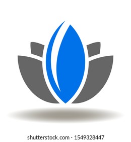 Lotus Flower Icon Vector. Harmony and Beauty Logo. Yoga Sign.