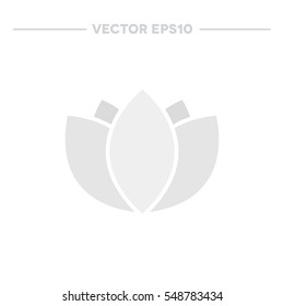 lotus flower icon. vector illustration