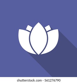 lotus flower icon. vector illustration