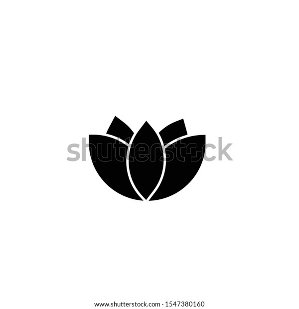 Lotus Flower Icon Vector Illustrator Stock Vector Royalty Free