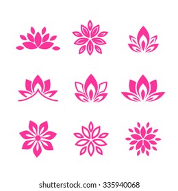 Lotus flower icons