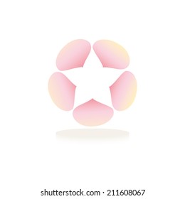 Lotus flower isolate, Spa symbol, vector 