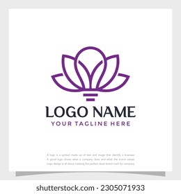 Lotusblume und Logo abstrakte Design-Vektorvorlage. Lotus SPA Symbol. Kosmetik Hotel Garden Beauty Salon Logotype Konzept