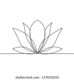 lotus flower outline drawing