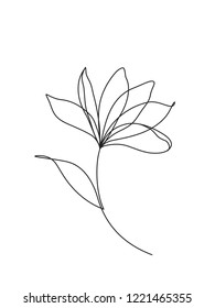 Aesthetic Minimalist Simple Flower Drawing - Largest Wallpaper Portal