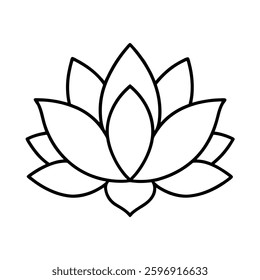 lotus flower line art vector