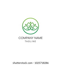 Lotus Flower Logo abstract