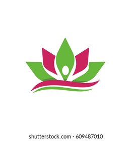 lotus flower logo design