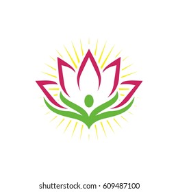 lotus flower logo design