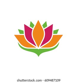 lotus flower logo design