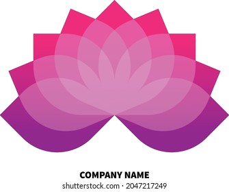 Lotus Flower Logo Design in Illustrator
