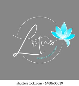 Lotus flower logo design template. Nature Logotype Vector. 