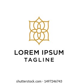 Lotus Flower Logo Design Template
