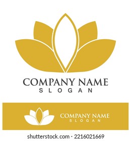 Logo-Design-Vorlage für Lotus-Blumen, Vektorgrafik