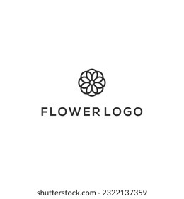 Plantilla de diseño de logotipo de flores de Lotus	