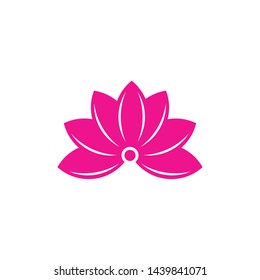 Lotus flower logo design vector template