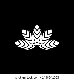 Lotus flower logo design vector template