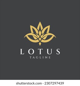 Ilustración vectorial del logotipo de Lotus Flower