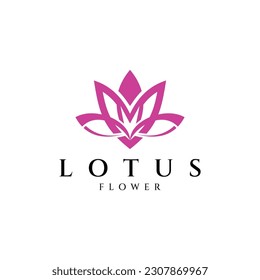 Ilustración vectorial del logotipo de Lotus Flower