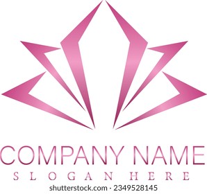 Lotus flower logo design vector image.