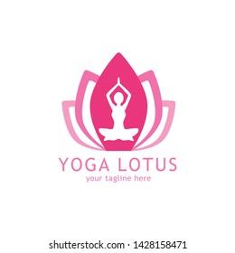 lotus flower logo icon vector template