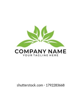 Lotus flower logo. Lotus icon vector design template on dark and green background, flat style and outline beauty, spa, yoga, medical company.