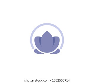 Logo-Symbol Lotus florale Vektorsymbol 