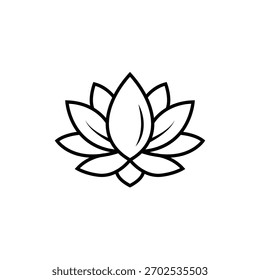 Logo de la flor de loto, icono, Vector