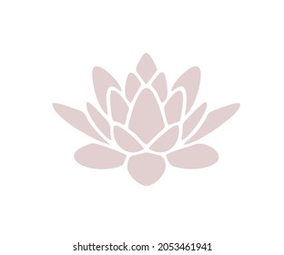 Vector de ilusión con logotipo de flores de Lotus