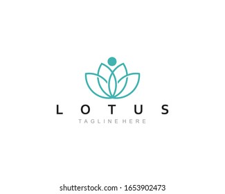 
Lotus Flower Logo Inspirations  design template , vector Illustration