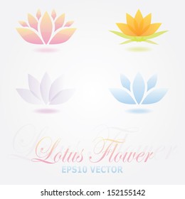 Lotus flower logo spa set