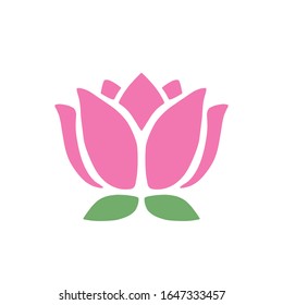 Lotus Flower Logo - Symbol of Enlightenment