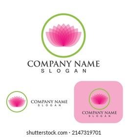 Lotus Flower Logo And Symbol Vector 