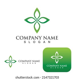 Logotipo De Flor De Lotus Y Vector De Símbolo 