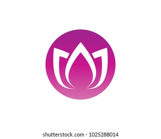 Lotus flower logo and symbols