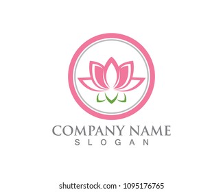 Lotus flower logo and symbols