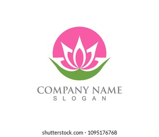 Lotus flower logo and symbols