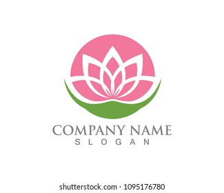 Lotus flower logo and symbols