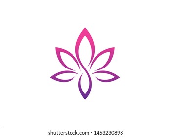 Lotus Flower Logo Template Design Vector. Icon. Symbol. Emblem.