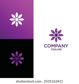 Lotus flower logo template design,  symbol or icon