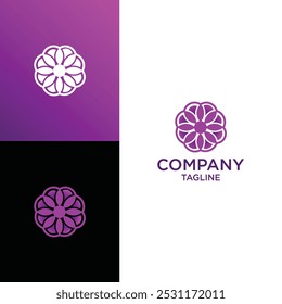 Design, símbolo ou ícone do modelo de logotipo de flor de lótus