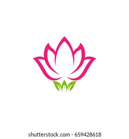 Lotus Flower Logo Template modern